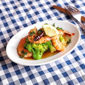 Garlic Marinated Shrimp and Broccoli