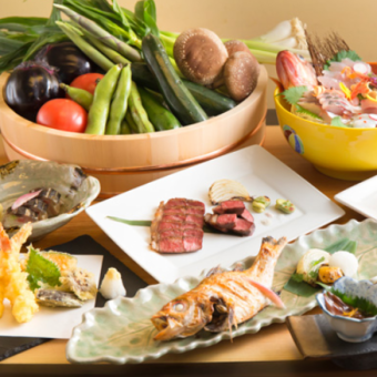 宴会や接待に◎　月コース料理（全9品）