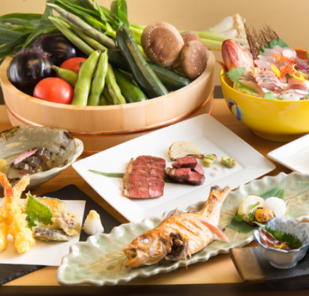 「あづき」を堪能！宴会や接待に◎　逢月コース料理（全9品）