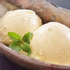 Yuzu sorbet or vanilla ice cream