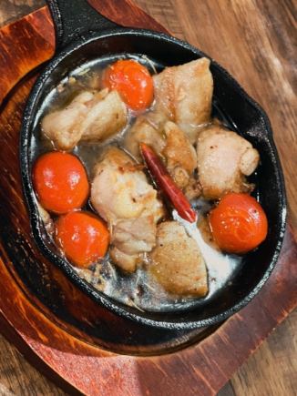 【飲放2.5H付★全７品】5500円  大山鶏×牛ハラミ×アヒージョも楽しめる満足コース♪