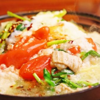 包含您選擇的火鍋和無限暢飲的生啤酒[明太子火鍋或壽喜燒火鍋（含無限暢飲）5,500日圓]