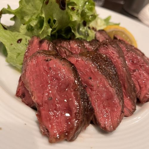 牛サガリ肉の低温調理、ロースト