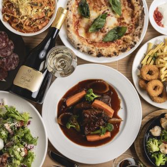 【1～2月】新年会♪牛肩肉の赤ワイン煮含む全8品100分飲み放題付　スタンダード5000円(税込)