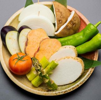 5种烤蔬菜拼盘