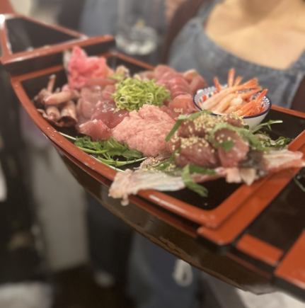 【2時間飲み放題付！】土日祝日12時以降～使える！♪絶品まぐろ料理全4品の＜昼飲みコース＞