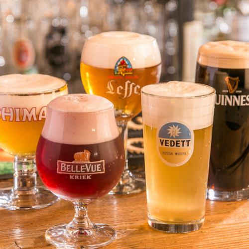 種類豊富なビールで乾杯◎