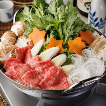 [選べる鍋]【当店最上級】2.5H飲み放題付全10品『菊～Kiku～』8700⇒7,700円