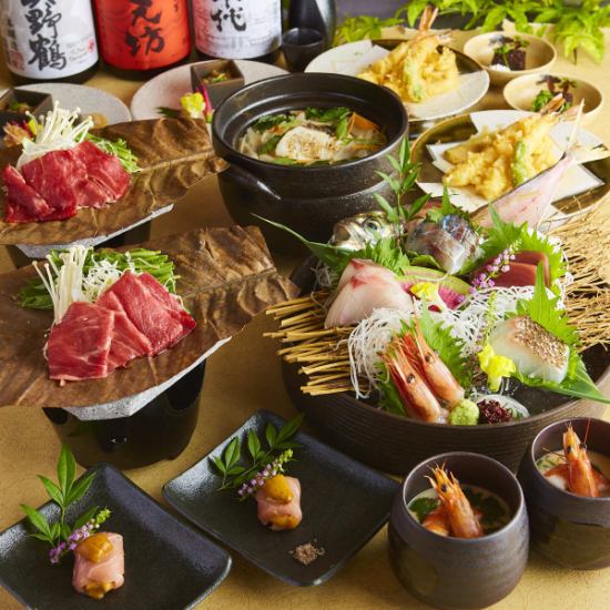 Banquet courses with 3 hours of all-you-can-drink range from 6,000 yen to 10,000 yen
