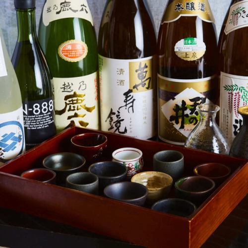We offer local sake from all over Niigata