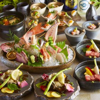 [Individual serving] 7,000 yen course with 8 dishes including luxuriously wrapped fatty tuna and sea urchin ■ 3 hours of all-you-can-drink including draft beer