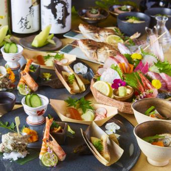 {Individual serving} 8000 yen course with 8 dishes based on the season and the day's purchases ■ 3 hours of all-you-can-drink including draft beer