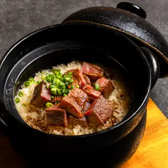 【新潟名物】村上牛ステーキ土鍋ご飯　1合