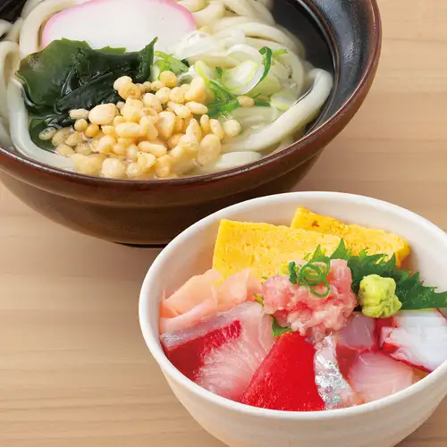 ミニ海鮮丼 うどんセット