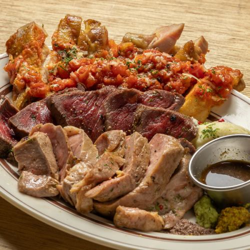[Very popular among meat lovers] Aged 3 kinds of meat plate