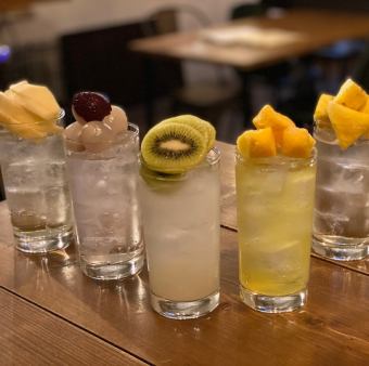 ★Popular/Recommended★ Comes with Gorogoro Sour! 100 minutes all-you-can-drink course 4,400 yen (tax included)