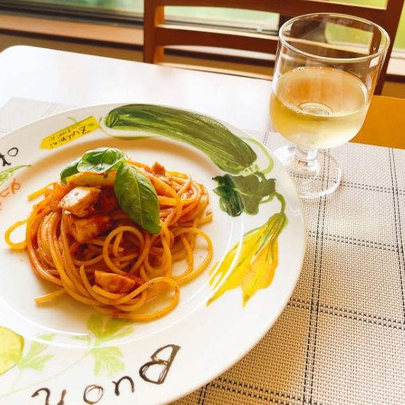旬の食材を使った自慢のパスタ