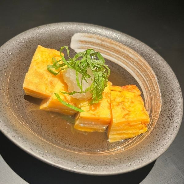 [Perfect for all kinds of parties] Dashi-soaked tamagoyaki (egg roll) 650 yen (tax included)