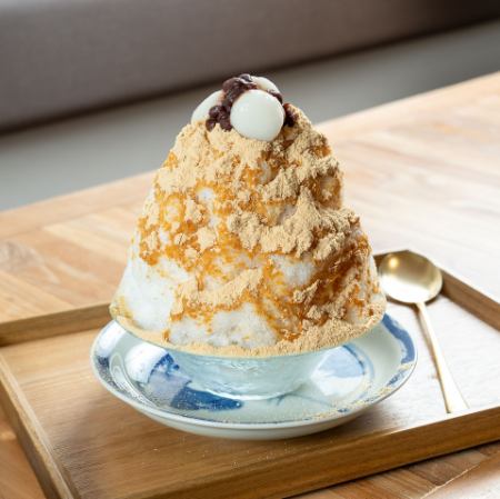きなこと自家製練乳と金時 自家製しらたまのっけゆきやま