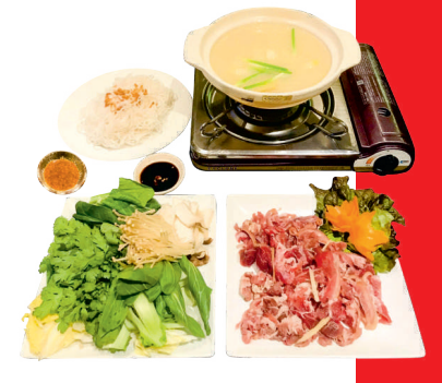 山羊肉のベトナム風のしゃぶしゃぶ