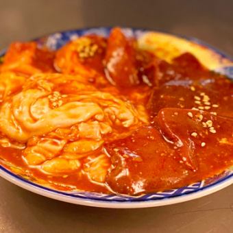 60分鐘暢飲，5種荷爾蒙套餐，4000日圓（含稅），8道菜