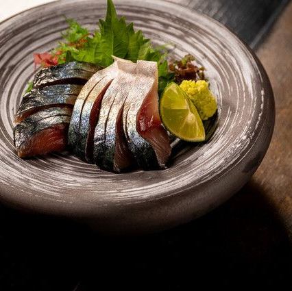 生サバの刺身