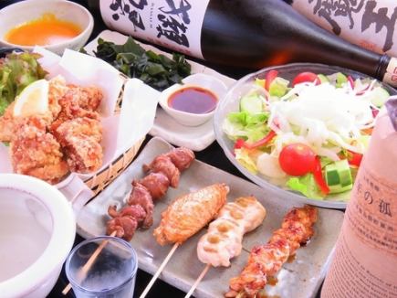 [1] [All-you-can-drink 150 types of sake including Maou, Dassai, and Awa local sake] Awaodori Chicken Enjoyment Course 2 hours 5,000 yen