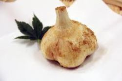 Aomori prefecture's finest fried whole garlic