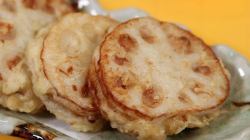 Deep-fried lotus root