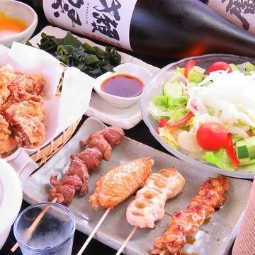 【1】【魔王・獺祭・阿波の地酒等１５０種飲み放題】秋・阿波尾鶏コース６０００円→５５００円