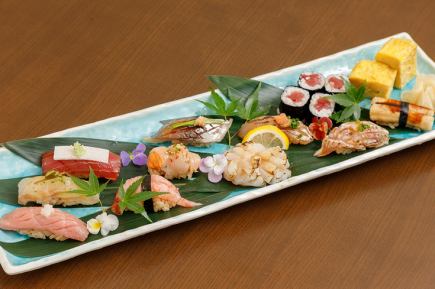 ◆Dinner course◆ Chef's choice 9 nigiri sushi + miso soup ≪Irodori≫ 5,500 yen (tax included)