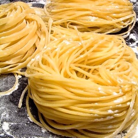 旬の素材を使った生パスタ