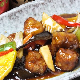 酢豚/回鍋肉(ホイコーロ)/細切り豚肉ピーマン炒め