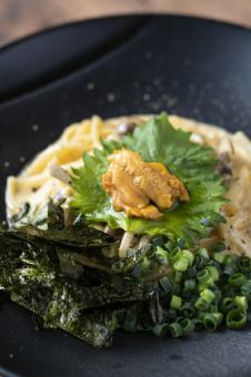 パスタ　ウニボナーラ