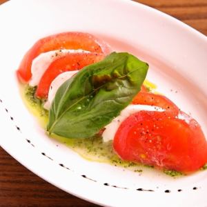 Caprese of tomato and mozzarella