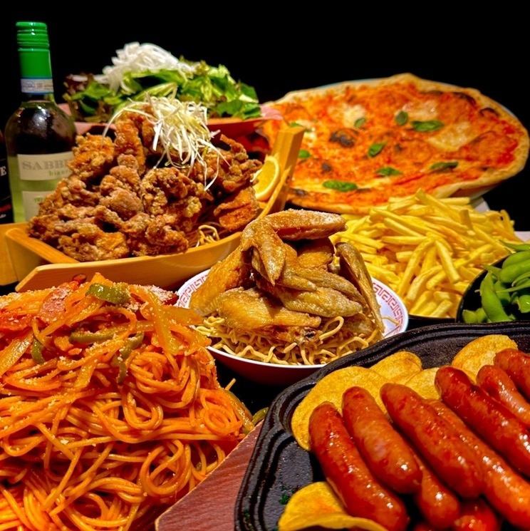 当日OK！！2時間飲み放題付き食べ尽くしコース☆人気NO1でお得！