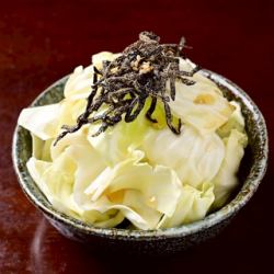 塩昆布キャベツ