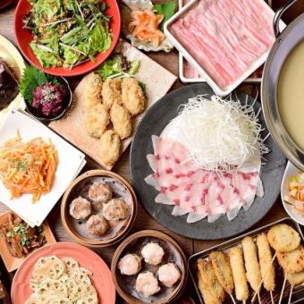 ★☆25-26 망신년회 코스☆★히다 돼지・브리 샤브 코스(2시간 음료 무제한 포함) 6000엔