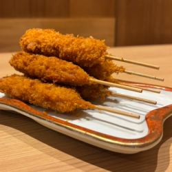 Pork kushikatsu (1 skewer) with sauce