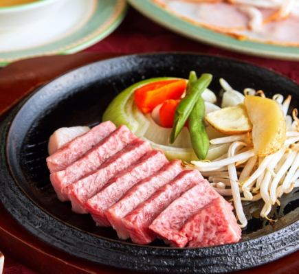 特上黒毛和牛サーロインステーキコース(90g)