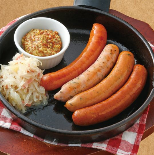 Comparison of 4 types of Hokkaido sausage flavors