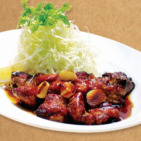 The specialty "Stamina! Tonteki" is a great dish to pair with beer! Perfect for a quick drink.