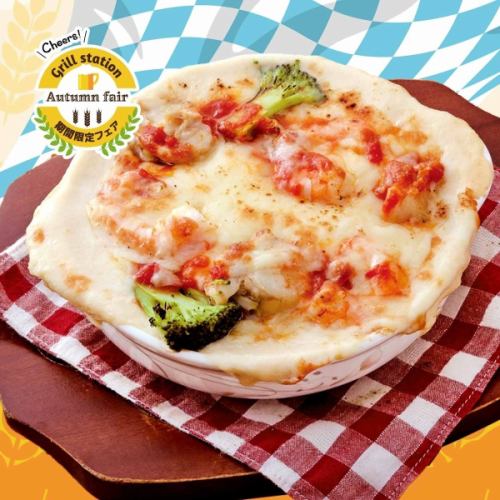 ゴロゴロ海老と帆立貝のドリア