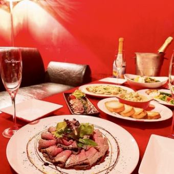 【貸切・結婚式二次会】MANUQA貸切パーティーコース〈全5品〉2時間飲み放題付き3,500円