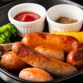 6種のソーセージグリル