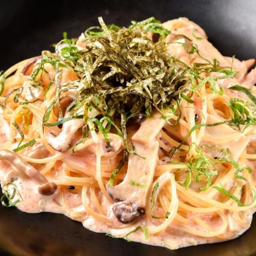 めんたいクリームパスタ