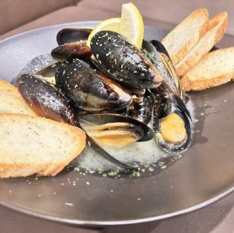 홍합의 화이트 와인 찜