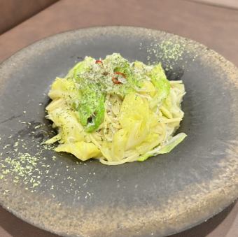 시라스와 봄 양배추 페페론 치노