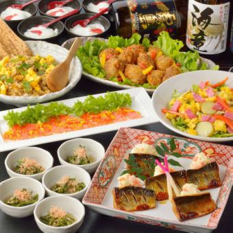 2 hours all-you-can-drink 4,000 yen course (8 dishes)