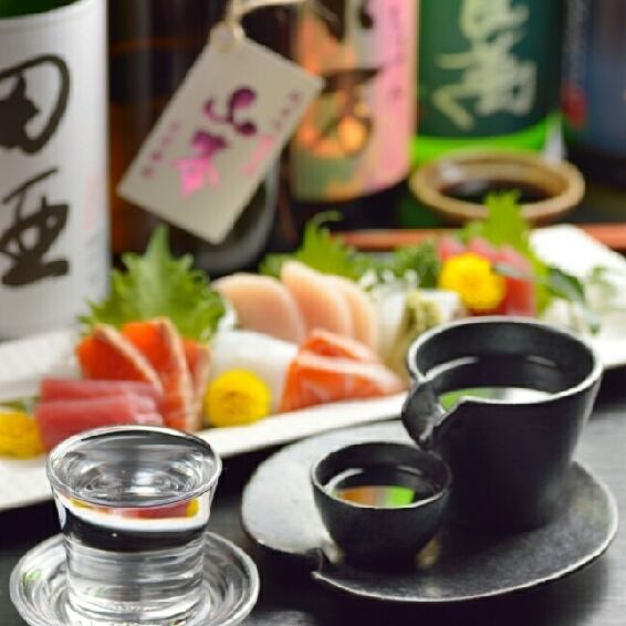Enjoy seasonal fresh ingredients with Japanese sake for banquets and drinking parties!